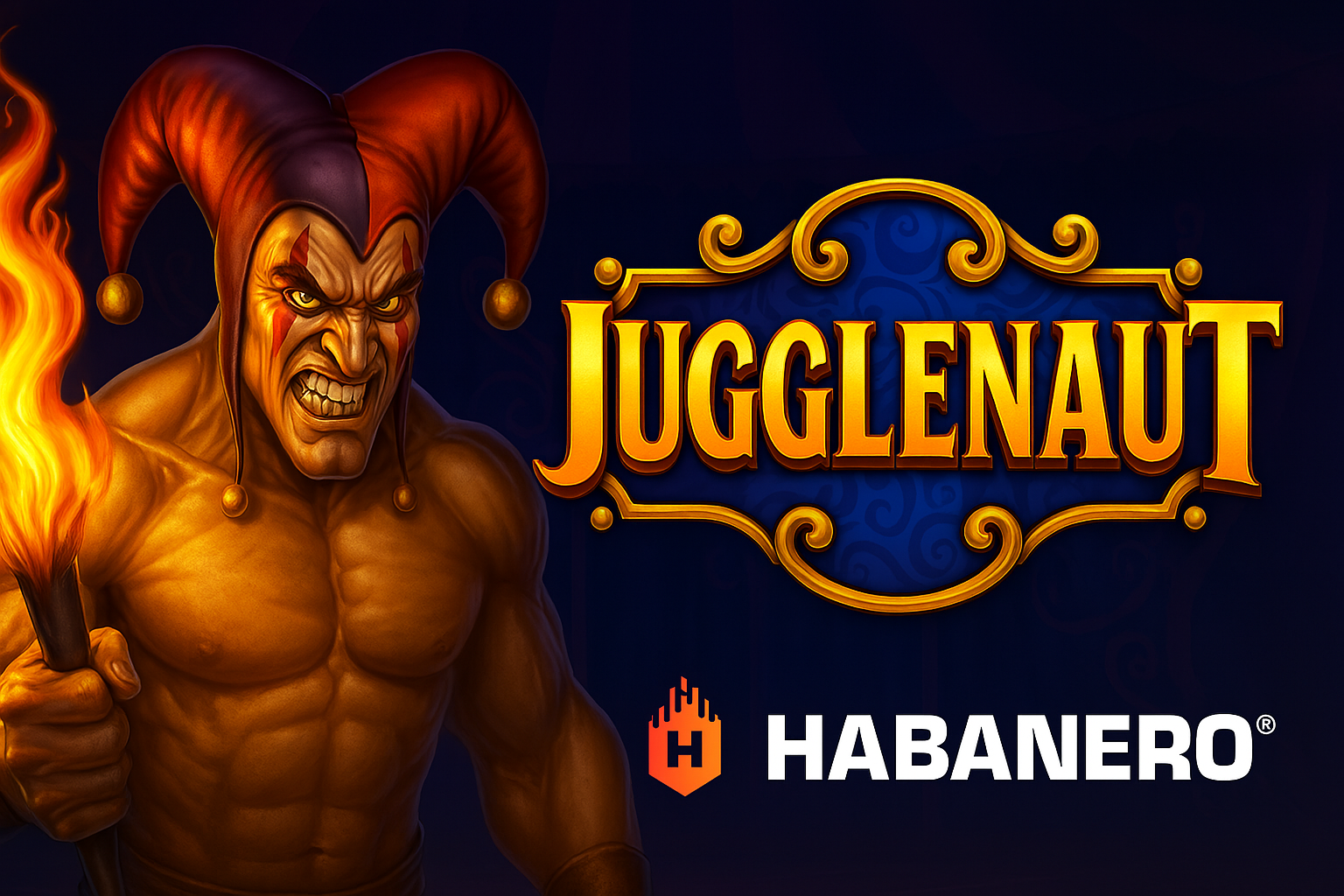 Desain visual penuh warna dari Jugglenaut karya Habanero Gaming